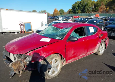 2013 Dodge Avenger Se из США, поврежденный, VIN 1C3CDZABXDN681707